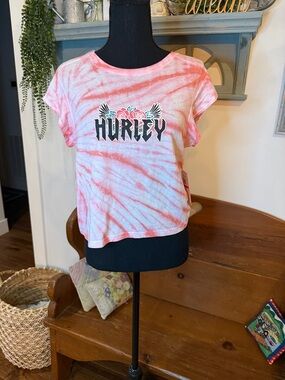 Hurley Coral Tie-Dye Short Sleeve Tee